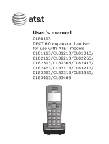 AT&T CL82313 User manual