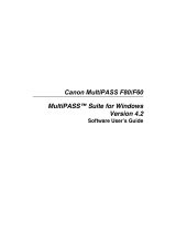 Canon MultiPASS F80 User guide