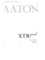 AAton XTRprod User guide