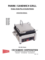Cecilware Sandwich or Panini Grill Specification