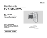 Samsung SC-X110L User manual