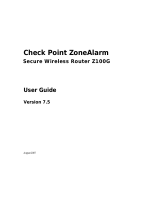 ZoneAlarm Z100G Owner's manual