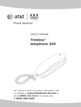 AT&T Trimline 205 User manual