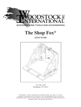 Grizzly THE SHOP FOX W1500 User manual