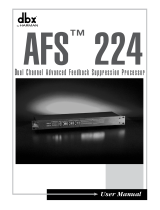 dbx AFS224 User manual