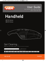 Vax H88-12V-B-C Cordless Handheld Owner's manual