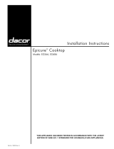 Dacor EG366 Installation guide