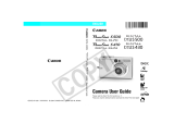 Canon S500 - PowerShot Digital ELPH Camera User manual