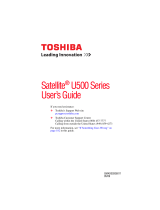 Toshiba U500 User guide
