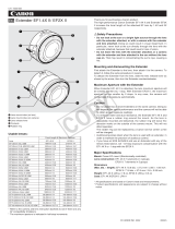 Canon Extender EF 1.4x II User manual