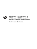 HP ZBook 15u G2 Mobile Workstation Bundle User guide