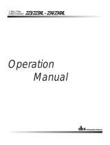 dbx 223 Owner's manual