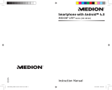Medion Smartphone with Androidâ¢ 4.0 LIFE E4001 MD 98500 User manual