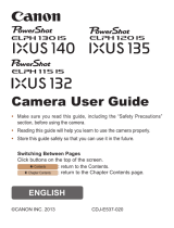 Canon ELPH115IS IXUS 132 User manual