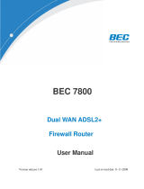 BEC-Technologies 7800 User manual