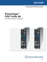 Extron PowerCage FOX Tx/Rx AV User manual