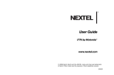 Motorola i776 Nextel User guide