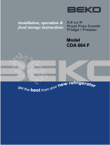 Beko CDA 664 F User manual