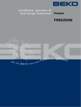 Beko FREEZ53W Owner's manual