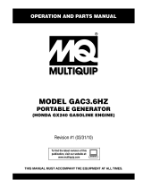 MULTIQUIP GAC36HZ User manual
