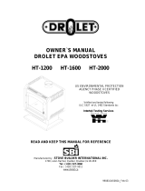 Drolet HT1600 DE LUXE WOOD STOVE User manual