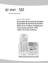 AT&T EL52309 - AT&T DECT 6.0 Quick start guide