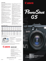 Canon G5 User manual