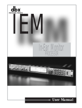dbx IEM User manual