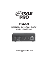 Pyle PCA4 User manual