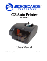 Microboards G3 Auto Printer User manual