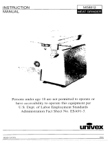 Univex MG8912 User manual