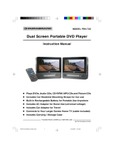 Durabrand Dual Screen Portable DVD Player User manual