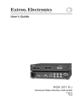 Extron Universal Video Interface with Audio RGB 201 Rxi User manual