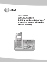 VTech E2913B - AT&T Phone With Answering System User manual