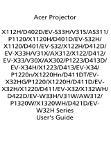Acer X112H User manual