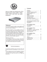 DLS CA31 Owner's manual