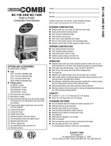 Blodgett BC-14E User manual