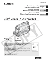 Canon ZR-600 User manual