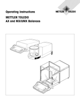 Mettler Toledo AX1005 Comparator Operating instructions