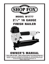 Shop fox SHOP FOX W1777 User manual