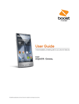 Sharp Aquos Crystal 2 Boost Mobile User guide