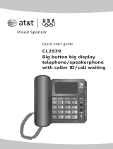 AT&T CL2939 Quick start guide