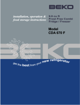 Beko CDA670F Owner's manual