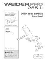 Weider PRO 255 L BENCH 15906 User manual