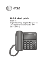 AT&T CL2940 Black Quick start guide