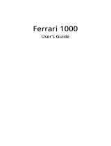 Acer Ferrari 1000 User manual