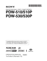 Sony PDW-530 User manual