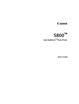 Canon S820 Photo Inkjet Printer User manual