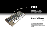 Korg microAnalog Modeling Synthesizer User manual