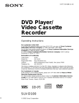 Sony SLV-D100 User manual